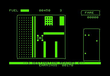 Hey Taxi game screenshot for Commodore PET