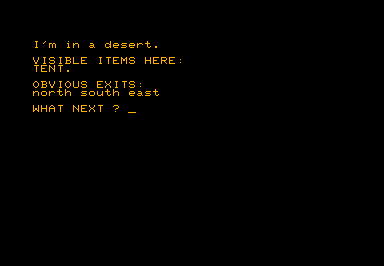 Adventure 2 - The Great Pyramid game screenshot for Commodore PET