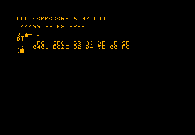 Coming game screenshot for Commodore PET