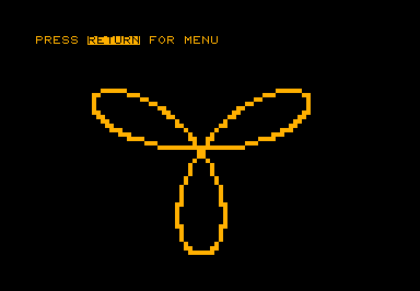 Curves game screenshot for Commodore PET