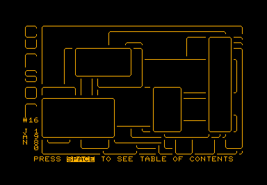 [MAG] - CURSOR 16 game screenshot for Commodore PET