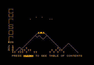 [MAG] - CURSOR 26 game screenshot for Commodore PET