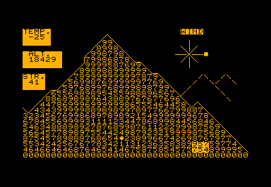 Everest game screenshot for Commodore PET