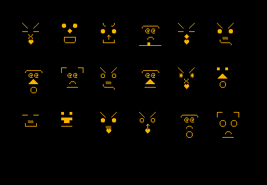 Face game screenshot for Commodore PET