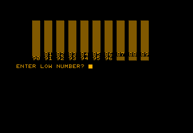 Guess game screenshot for Commodore PET