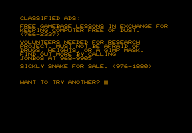 Mad game screenshot for Commodore PET