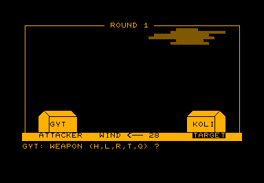 Ouranos! game screenshot for Commodore PET