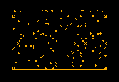 PickUp game screenshot for Commodore PET