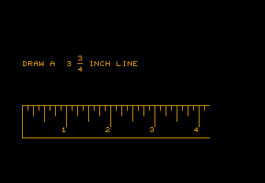 Ruler game screenshot for Commodore PET