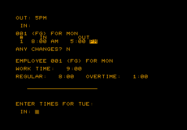 Tcard game screenshot for Commodore PET