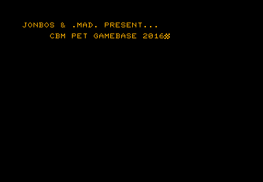 Typer game screenshot for Commodore PET