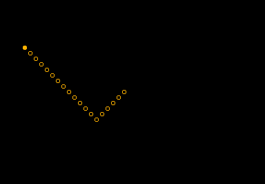 Wander game screenshot for Commodore PET