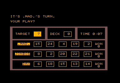 Krypto game screenshot for Commodore PET