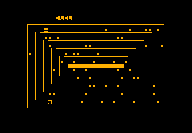 Duel game screenshot for Commodore PET