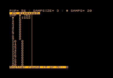 Forest game screenshot for Commodore PET