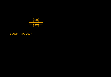 Hexapawn game screenshot for Commodore PET