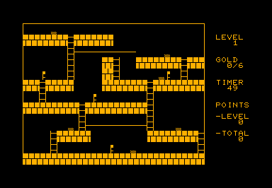 Loderunner game screenshot for Commodore PET