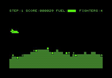 Scramble game screenshot for Commodore PET