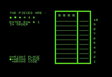 CRYPTO game screenshot for Commodore PET