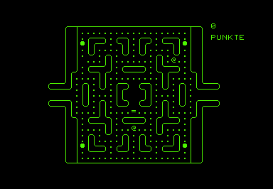 Kirsch Pacman game screenshot for Commodore PET