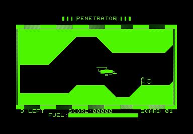 Penetrator game screenshot for Commodore PET