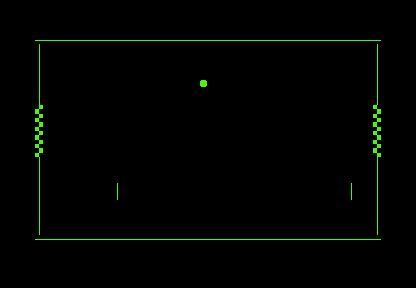 Hockey (Pong) game screenshot for Commodore PET