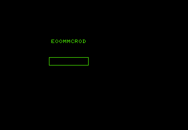 Scrambler game screenshot for Commodore PET