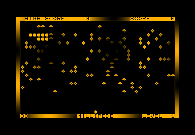 Millipede game screenshot for Commodore PET