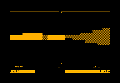 POLF game screenshot for Commodore PET