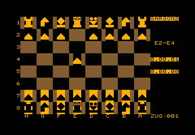 Sargon (2) game screenshot for Commodore PET