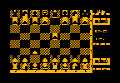 Sargon (2.6b) game screenshot for Commodore PET