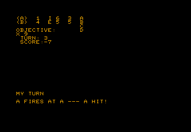 Tanktics game screenshot for Commodore PET