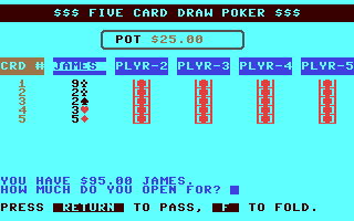 5 Card Draw Poker