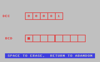 64 Binary-BCD-Hex Tutor