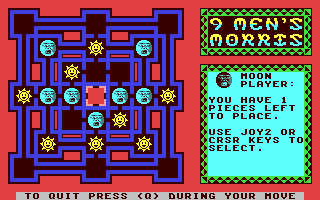 9 Men's Morris - Commodore 64 game