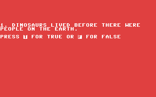 All About Dinosaurs - Commodore 64 game