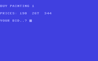 Art Auction - Commodore 64 game