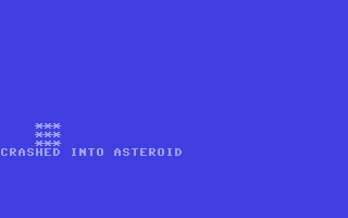 Asteroid Belt - Commodore 64 game