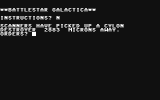 Battlestar Galactica - Commodore 64 game