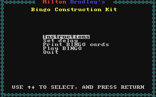 Bingo Construction Kit