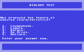 Biology Test - 'O' Level