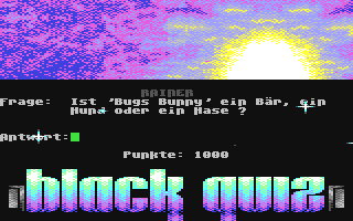 Black Quiz - Commodore 64 game
