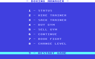 Boxing Manager