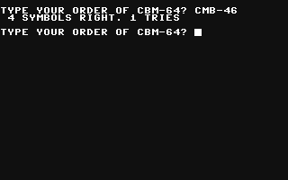 CBM-64 Unscramble