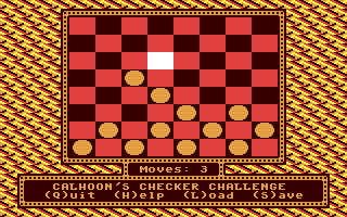 Calhoon's Checker Challenge - Commodore 64 game