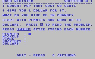 Cash Register - Commodore 64 game