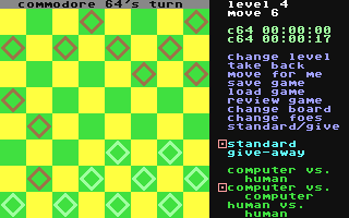 Checkers 5.0 - Commodore 64 game