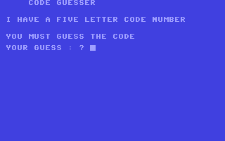 Code Guesser