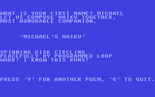 Computer Haiku