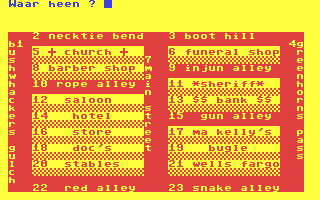 Dodge City - Commodore 64 game